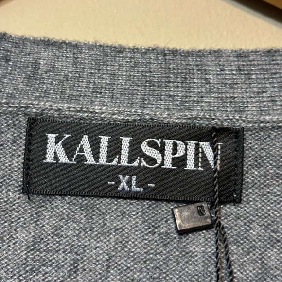 KALLSPIN NWT Cashmere Wool Blend Sweater Vest, Unisex - Picture 4 of 7